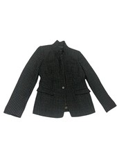 J. Crew JCrew Houndstooth Regent Wool Blazer Jacket Sz 8 Preppy Classic Academia