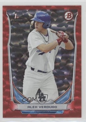 2014 Bowman Draft Red Ice 63/150 Alex Verdugo #DP59 4l3