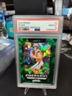 2024 Panini Prizm - Emergent Bo Nix #3 Green Ice Prizm (RC) PSA 10