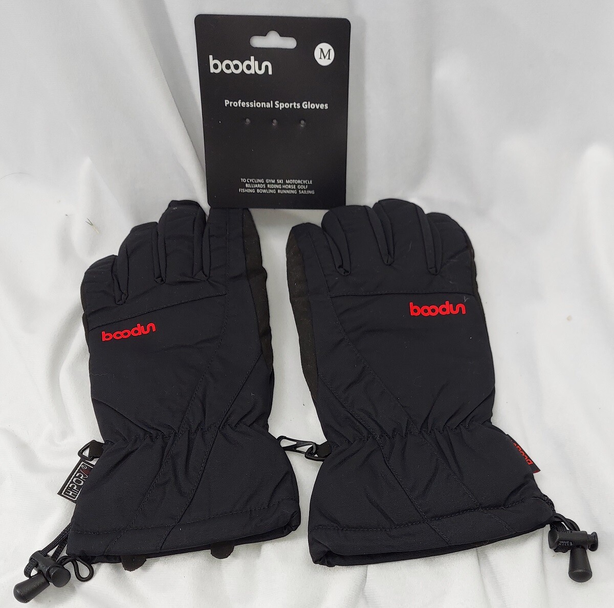 Boodun Ski Gloves With Retention Strap Waterproof Breathable