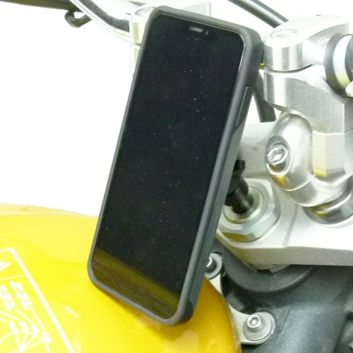 Universal Motorcycle Stem Mount and TiGRA NEO Case for iPhone 11 - 第 1/4 張圖片