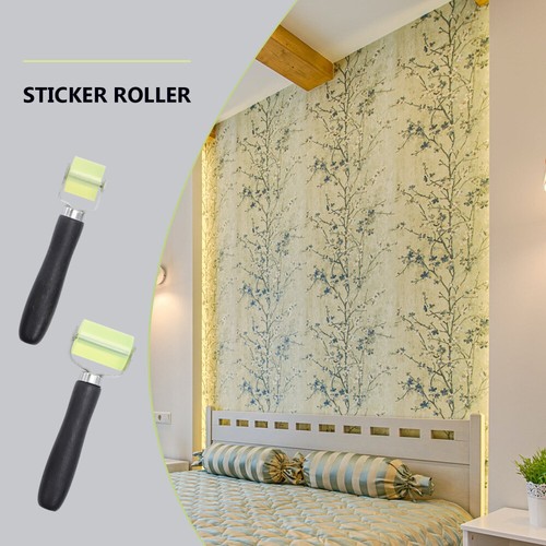 2Pcs Home Wallpaper Flatten Roller Silicone Seam Roller Car Audio - Picture 6 of 12