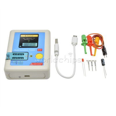 C-T7-H high precision transistor tester 1.8 inches Capacitance Meter + Cable Kit