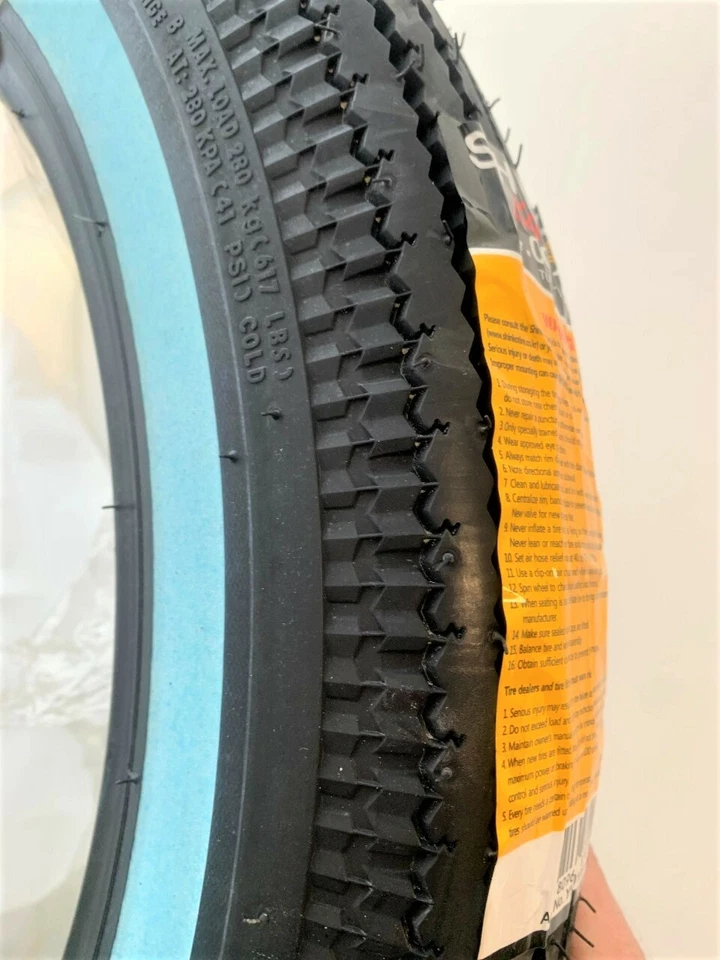 NEUMÁTICO TRASERO HONDA CB450 CL450 CB500 K CB500T CB750 KZ900 GS750 BLANCO PARED Foto 3 de 4