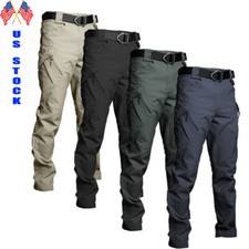 US Men Tactical Cargo Pants Soldier Straight-fit Work Combat Trousers Outdoor