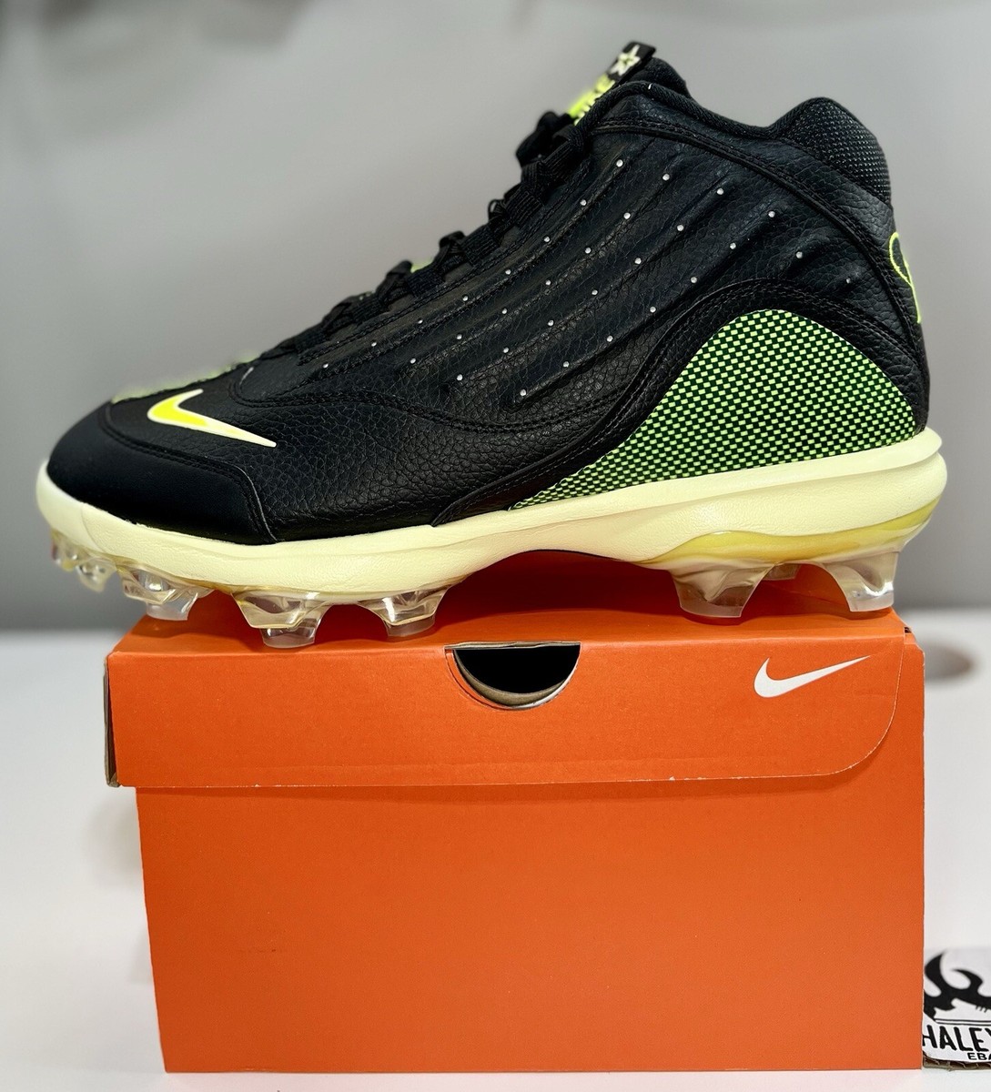 NEW Nike Griffey 2 MCS Cleat 'Black/Volt/ | Men Sizes 7 - 14