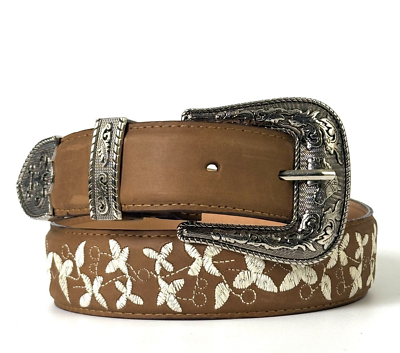WOMENS HANDCRAFTED BELT BEAUTIFUL FLORAL DESIGN EMBROID  display picture 2