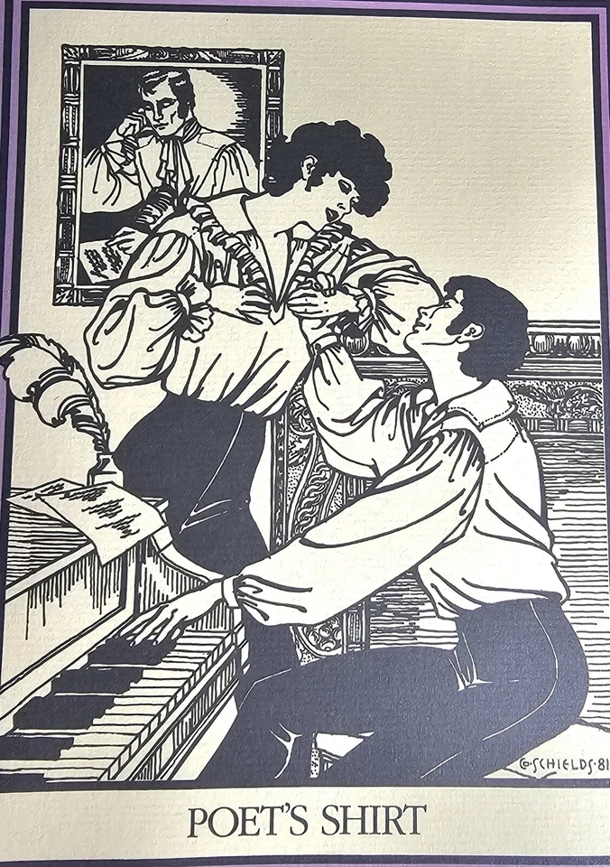 Folkwear Poets Shirt Sewing Pattern 217 Men/Women VTG '82 Unused-F2  - Image 2 of 4