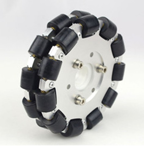 5 Inch 127mm Aluminum Alloy Omni Wheel for DIY Arduino/Robocon Robocup ...