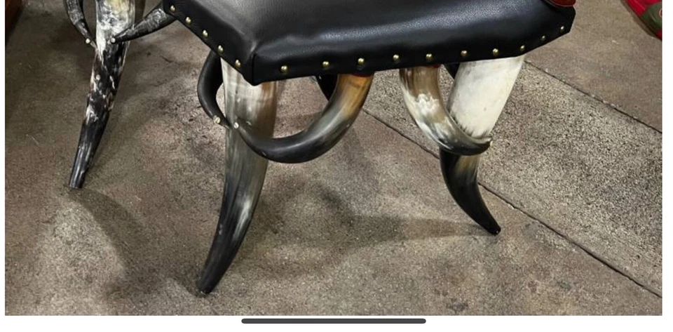 Envío Gratuito Silla Cuerno de Dirección Contemporánea Western Show Pieza Original 1 izquierda Foto 3 de 4