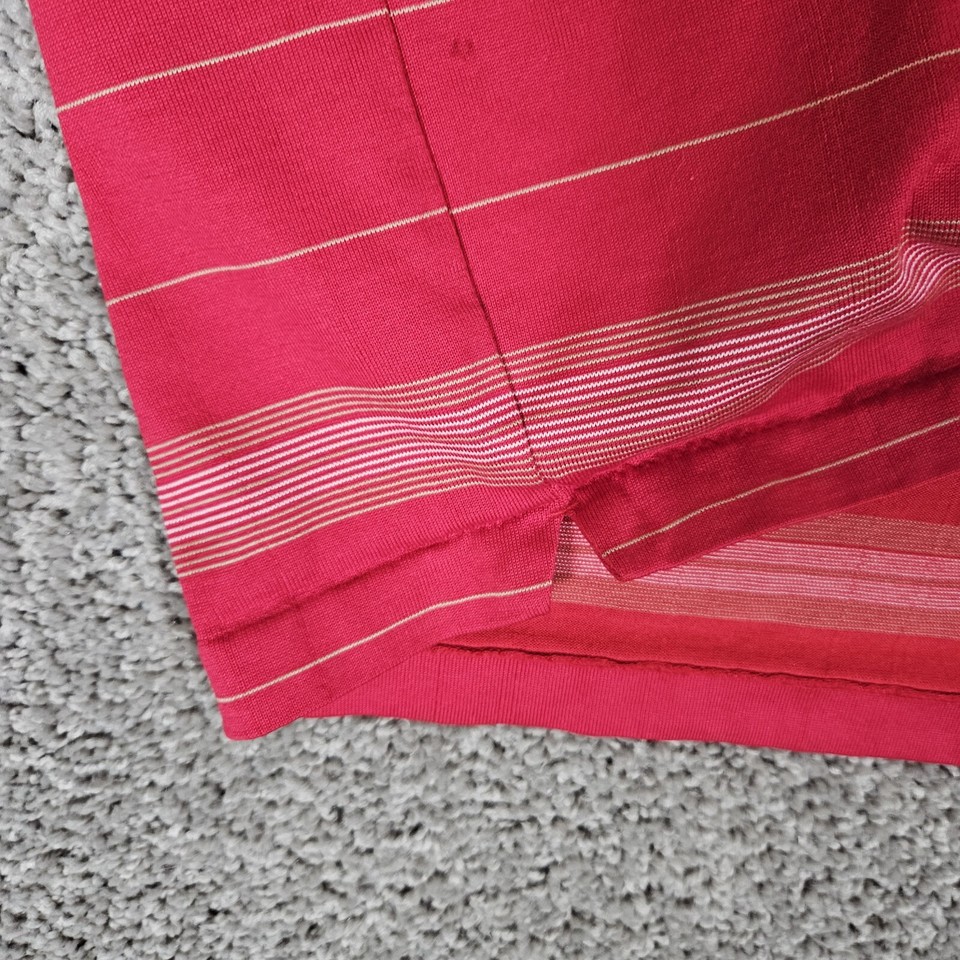 Nike Tiger Woods Collection Shirt Men's L Red Golf Polo Dri Fit Stretch