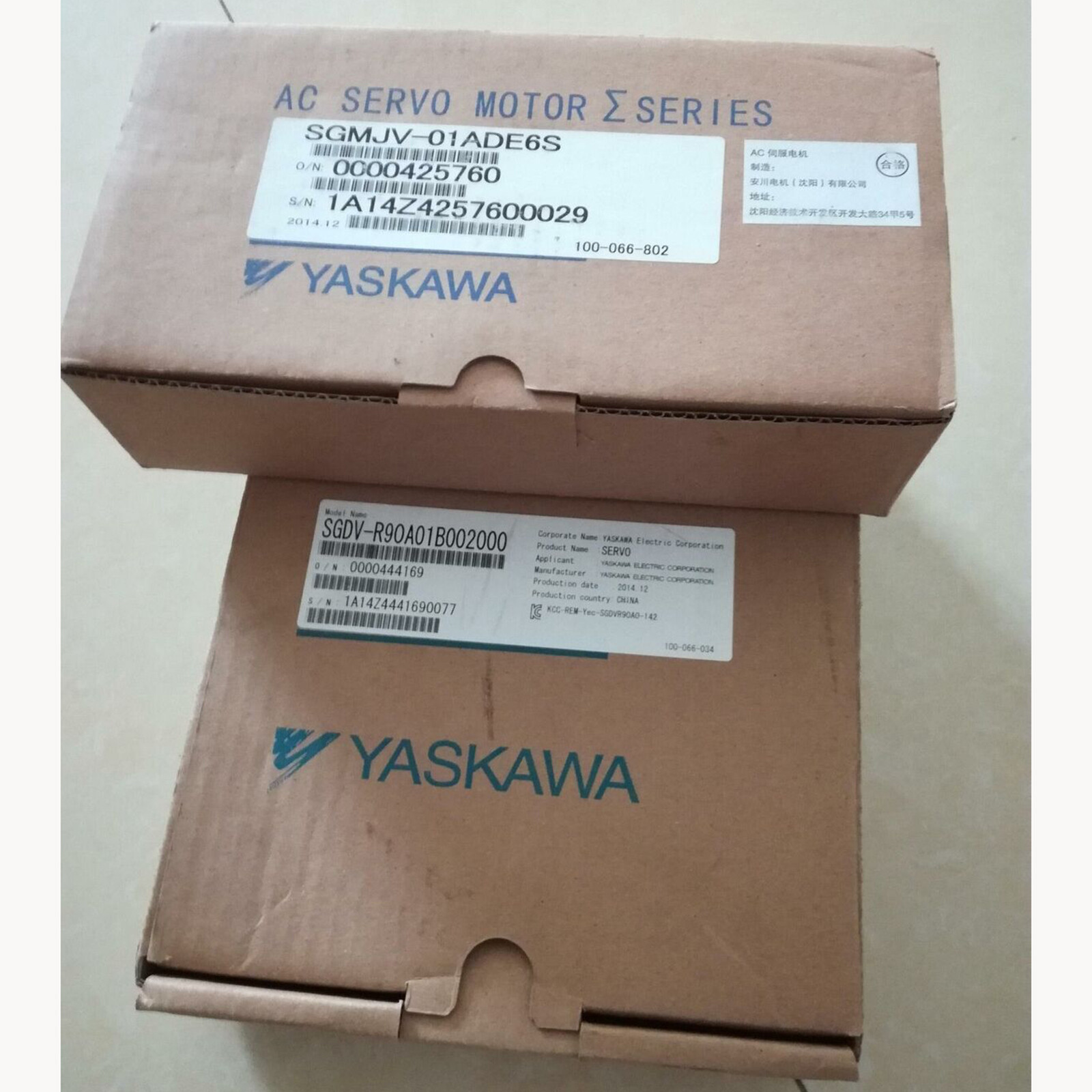 NEW Yaskawa servo Motor SGMJV-01ADE6S+SGDV-R90A01B002000 Fast Delivery