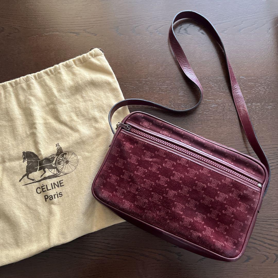 Celine Vintage Bordeaux Suede Bag Celine Vintage Bordeaux Suede Bag