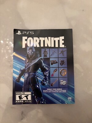 FORTNITE COBALT STAR Bundle 8 Contenus Cosmétiques + 1000 V-Bucks Epic Games PS5 EUR 29,99 - FR