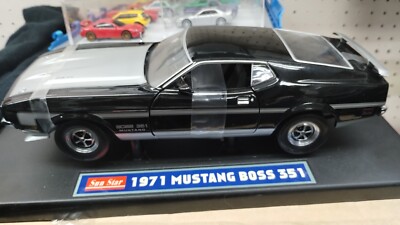 K794⭐︎SunStar 1/18 1971 MUSTANG BOSS 351 1971 Ford Mustang BOSS 351 – Grabber Blue – sunstarmodelcars