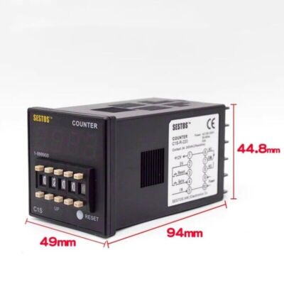 1PCS NEW FIT Four digit digital electronic counter C1S-R-220 AC 100~240V 50/60Hz