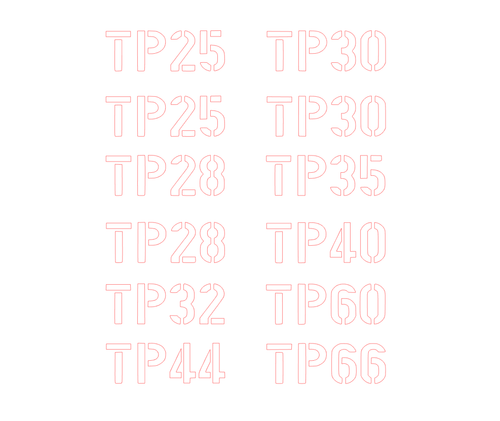 4x Tyre pressure Stencil + Sticker LAND ROVER Wolf Sankey TP Overland Military - Picture 9 of 9
