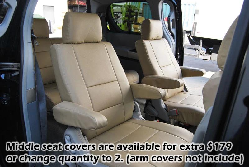 IGGEE S.LEATHER CUSTOM FIT SEAT COVER FOR 2004-2010 NISSAN QUEST - Image 4 of 4