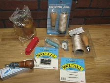 CA Myers Lock Stitch Sewing Awl, Replacement Thread Packet, Needles, New More