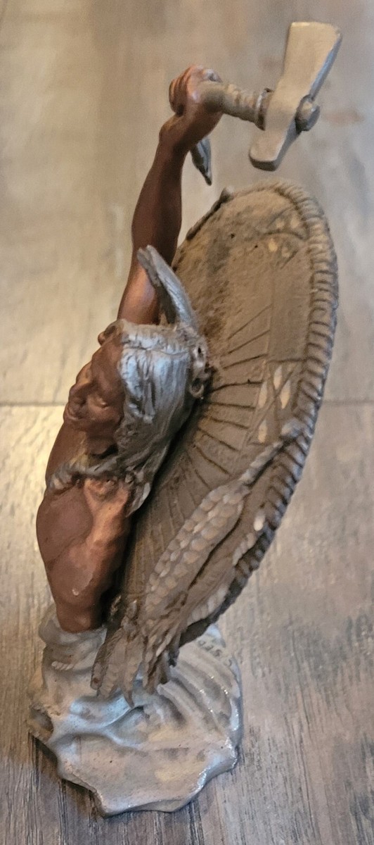 Peter Sedlow, 1990, Masterworks Fine Pewter Statue, War Cry