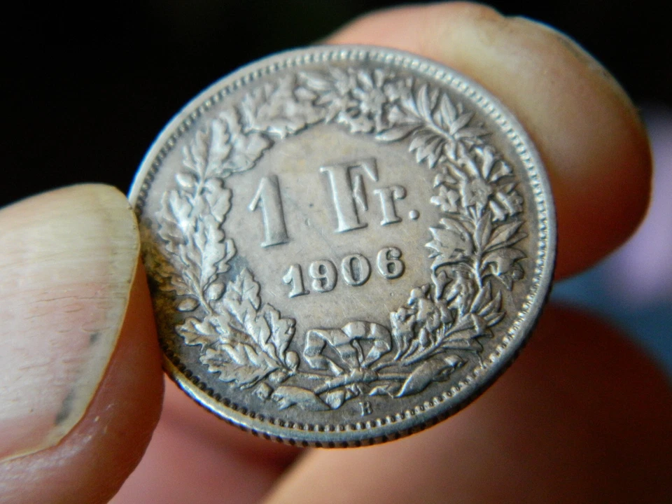 1906 1 Franc B - Switzerland - KM24 - Level: AU - Image 4 of 4