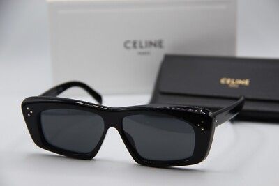 NEW CELINE CL40259I 01A BLACK AUTHENTIC SUNGLASSES W/CASE 57-12
