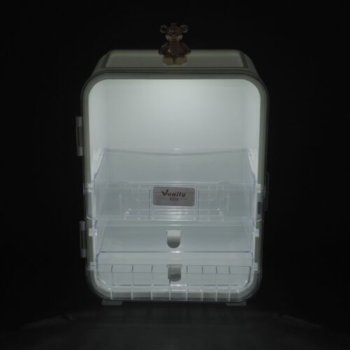 Adorable Makeup Organizer Cosmetic Storage Cabinet With Mirror & Cabinet Light - Picture 14 of 17
