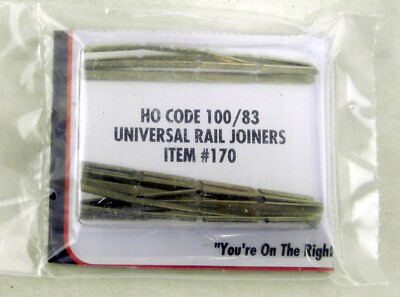HO Scale Code 100/83 Universal Rail Joiners - Atlas #170