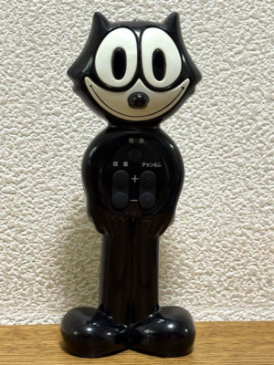 Felix die Katze TV Fernbedienung Figur 17 cm Ornament Spielzeug Sony Retro EX...