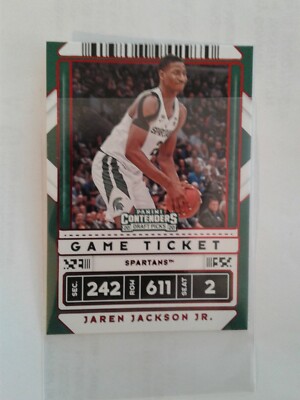 2020 Contenders Draft Picks Red Jaren Jackson Jr Card. A GREAT INVESTMENT CARD 