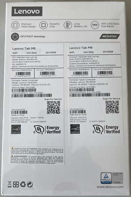 Lenovo Tab M8 HD Wi-Fi Android Tablet PC Computer 2 GHz 32 GB Iron