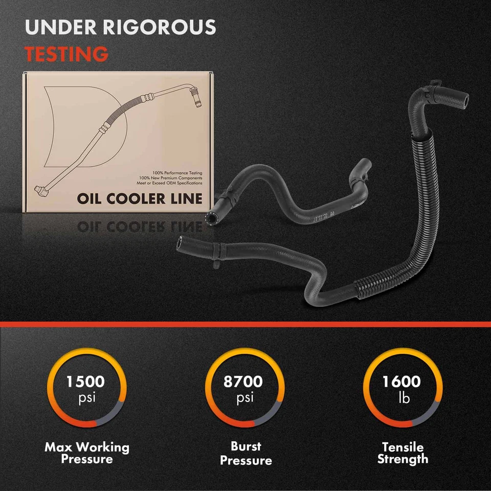 Automatic Transmission Oil Cooler Hose Assembly for Chrysler Town & Country 1998 - Image 3 of 4