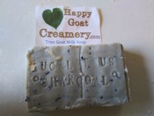 EUCALYPTUS CHARCOAL GOAT MILK SOAP HAPPY GOAT CREAMERY PURE ESSENTIAL OIL CHEAP