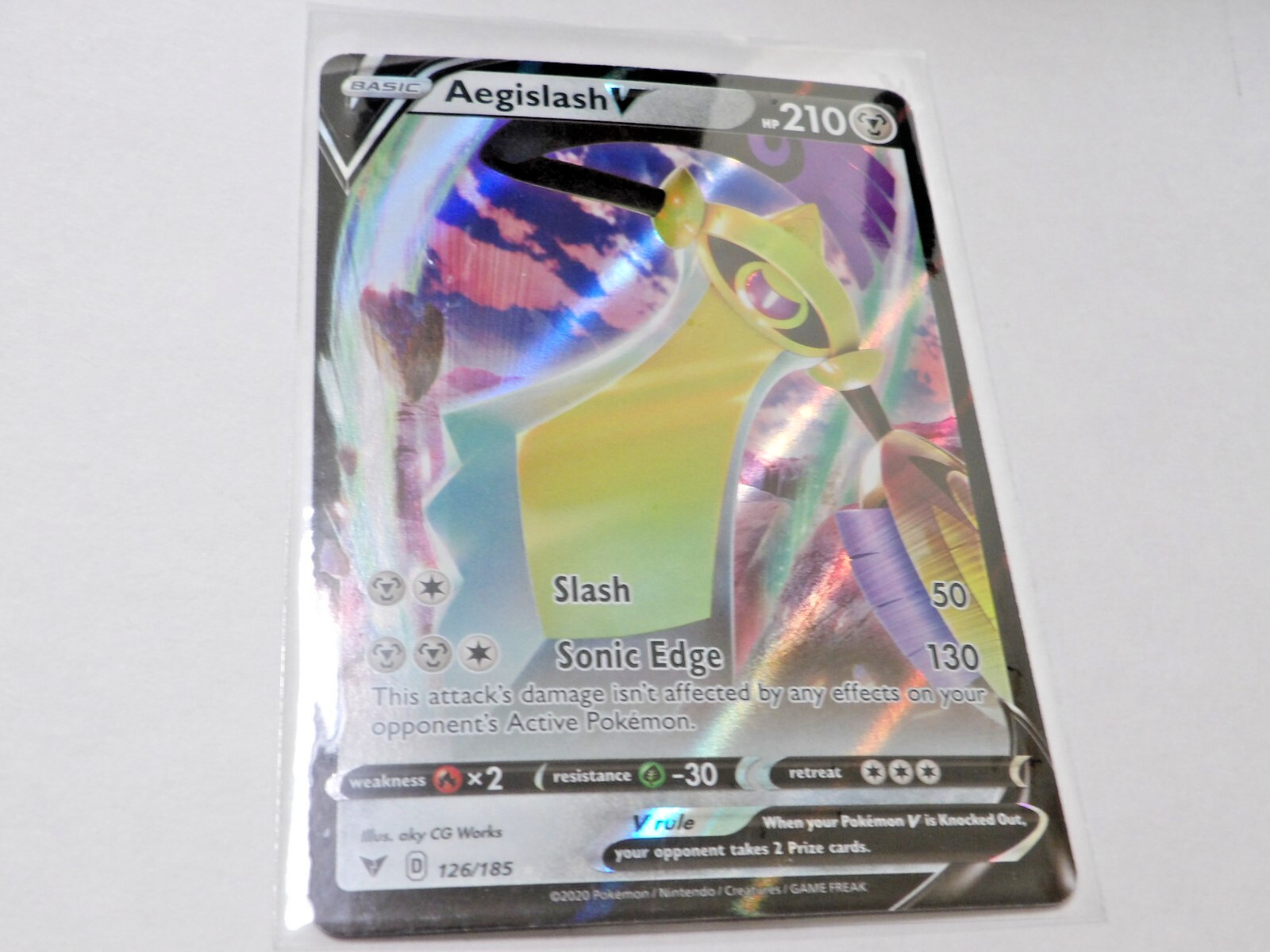 Pokemon Vivid Voltage Aegislash V #126/185 NM