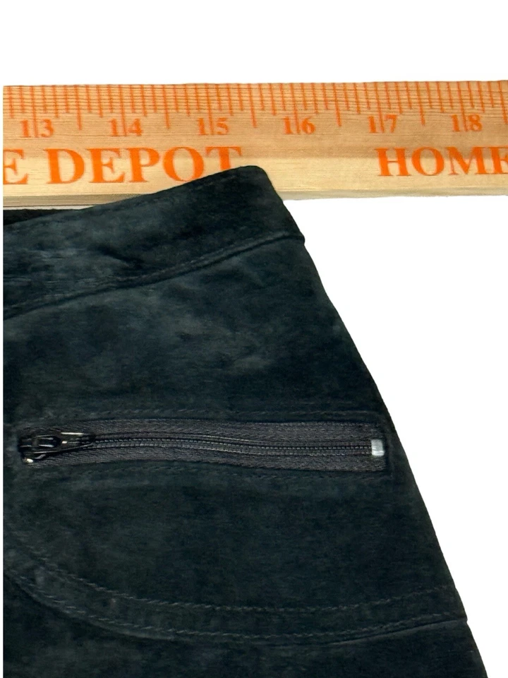 Pantalones Willi Smith de Colección para Mujer 8 Negros Gamuza Bootcut Forrados (31x32) Y2K Años 90 Western Foto 4 de 4