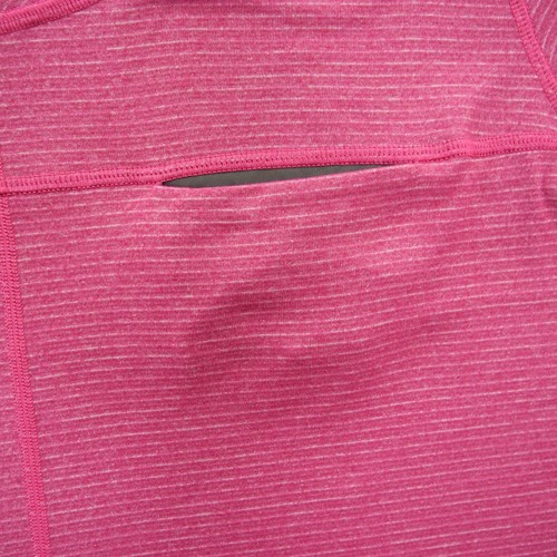 Lululemon Top Womens Medium 8 Pink Run Away Shirt Tee Pockets Active Gym Yoga - Picture 6 of 11