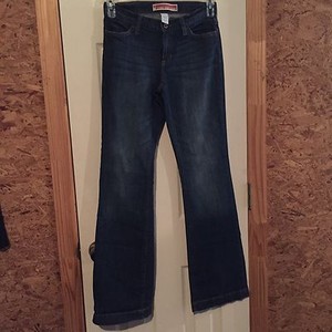 Lean Jeans Dark Bootcut Flare Size 