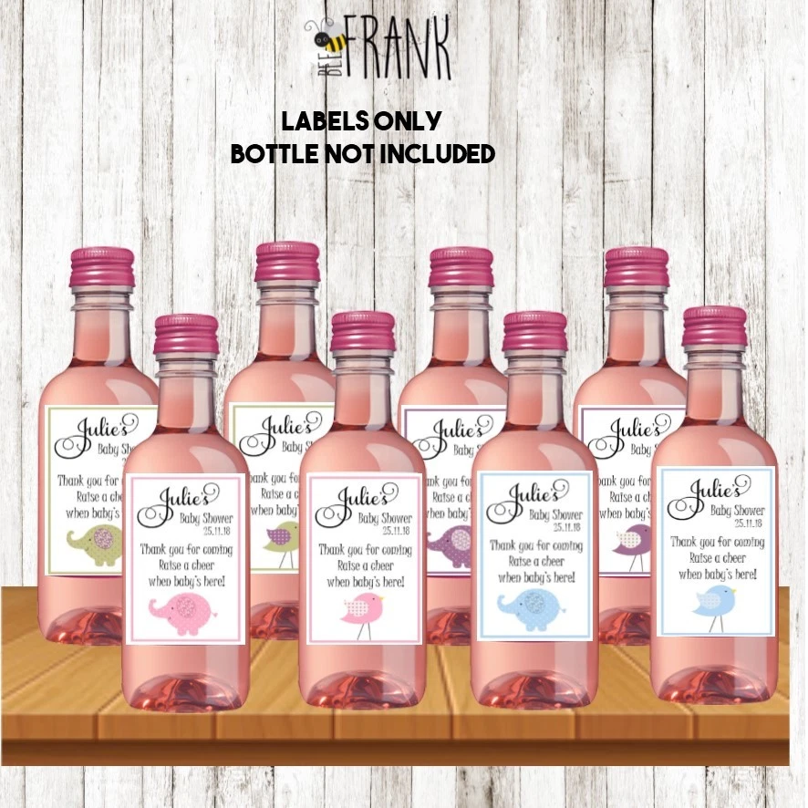 Baby shower hotsell mini bottles