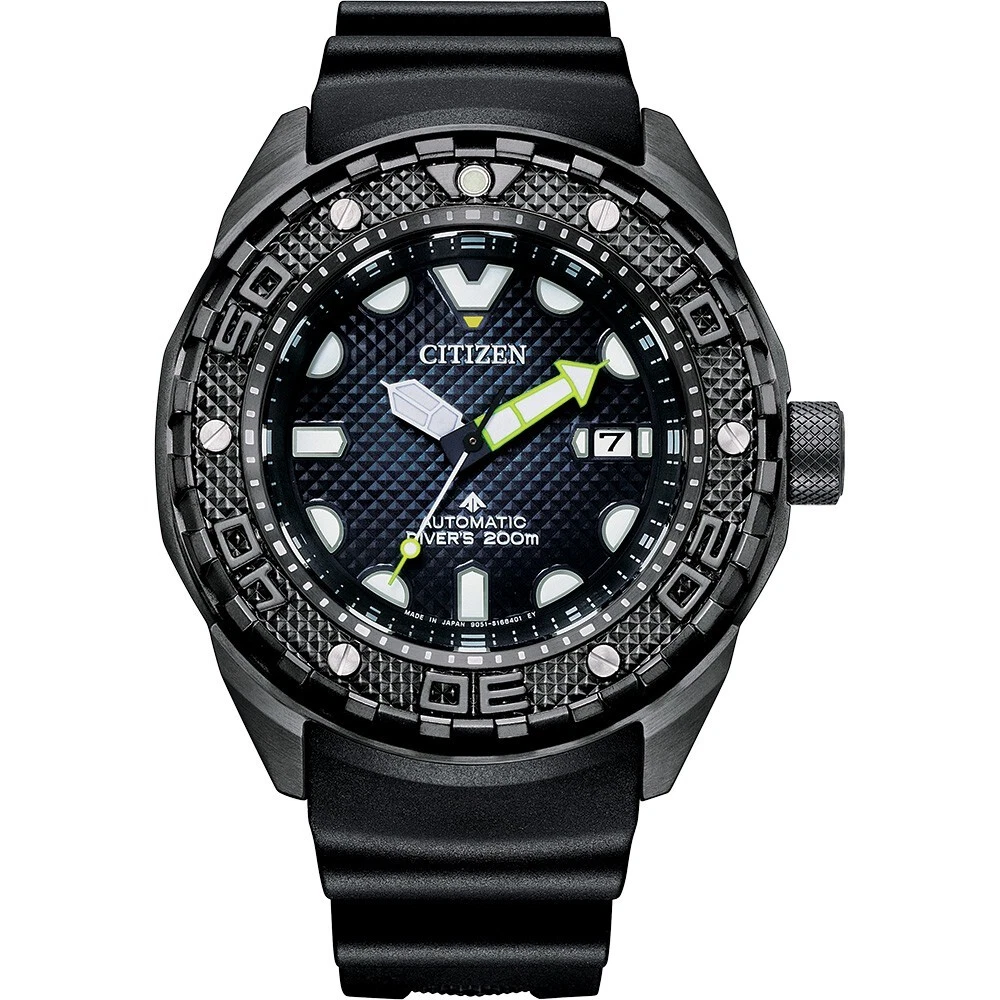 Citizen Men's Sea Promaster Dive Automatic Calendar Black Watch 46 MM NB6005-05L