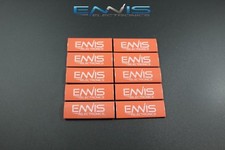 10 PCS 2/0 1/0 0 1 GAUGE HEAT SHRINK TUBE 3/4 X 1.5 INCH RED TUBING RING