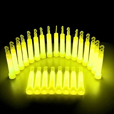 Power-Knicklicht. 4'' - 25er Bulkpack  Gelb (Länge 10cm Durchmesser ca.1,5 cm)