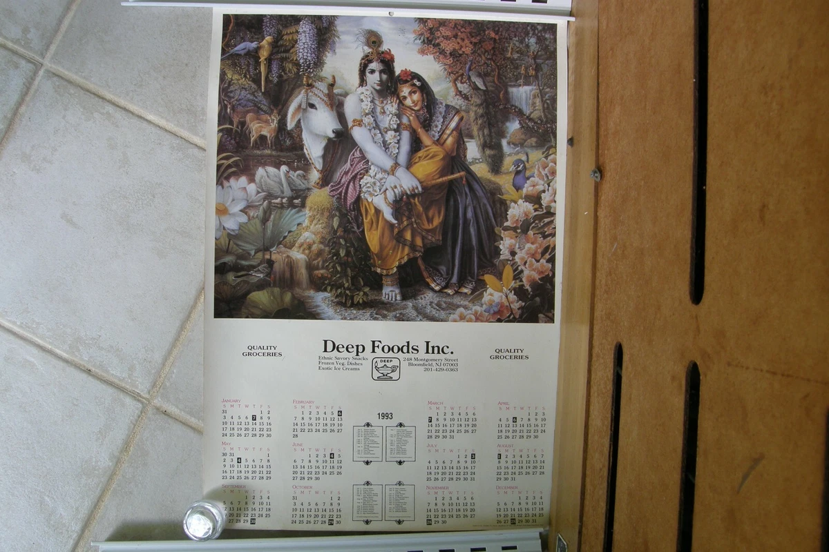 Deep Foods Inc.1993 Calendar Poster 17" x 24 15/16" on Heavy Stock  Excellent-NM! | eBay