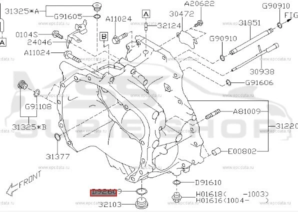 Genuine Subaru 99 + Impreza Forester Liberty Transmission Sump Drain Plug Washer - image 2 of 4