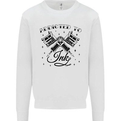 Addicted To Ink Tattoo Künstler Tats Kinder Sweatshirt Jumper