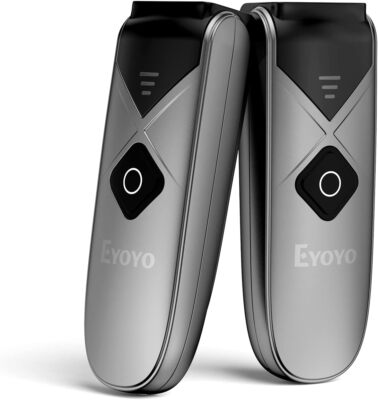 2PCS Mini Barcode Scanner USB Wired/Bluetooth/ 2.4G Wireless 1D 2D Screen Scan