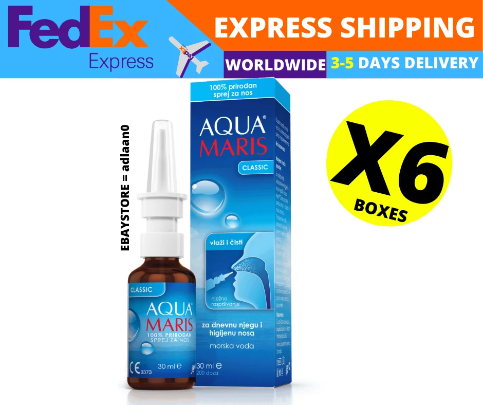 AQUA MARIS Classic 100 Natural Nasal Spray for Irritated Dry