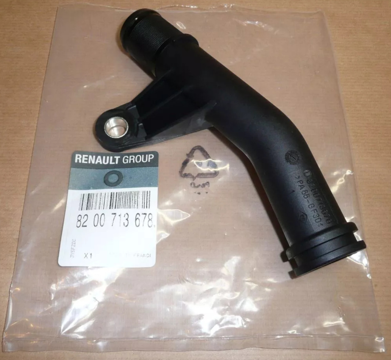 Durite de radiateur d'origine Renault Clio et Kangoo - Tuyau de refroidissement moteur noir