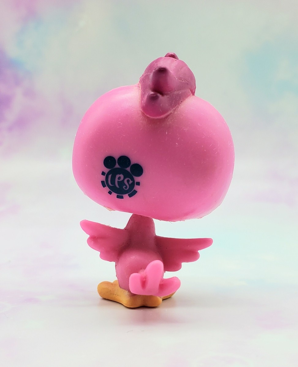 Littlest Pet Shop Authentic # 3698 Pinky Beekman Pink Bird Blue