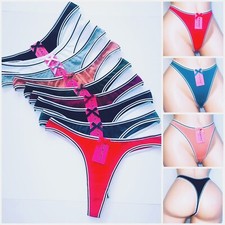 6 Packs Lot Womens Cotton Panties Thongs G-string Bikini Briefs T-back Underwear
