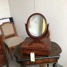 COIFFEUSE  /  BARBIERE EN ACAJOU 19 EME SIECLE   10638